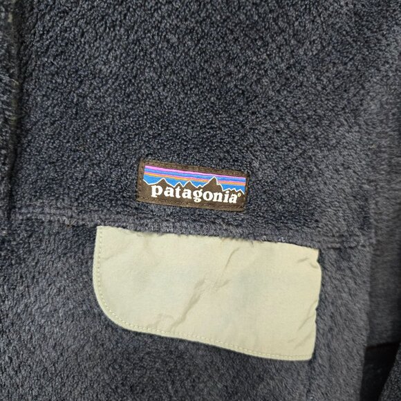 Patagonia Blue Re-Tool Snap-T Pullover Fleece Jacket Fall Women's Size Medium - Picture 3 of 12